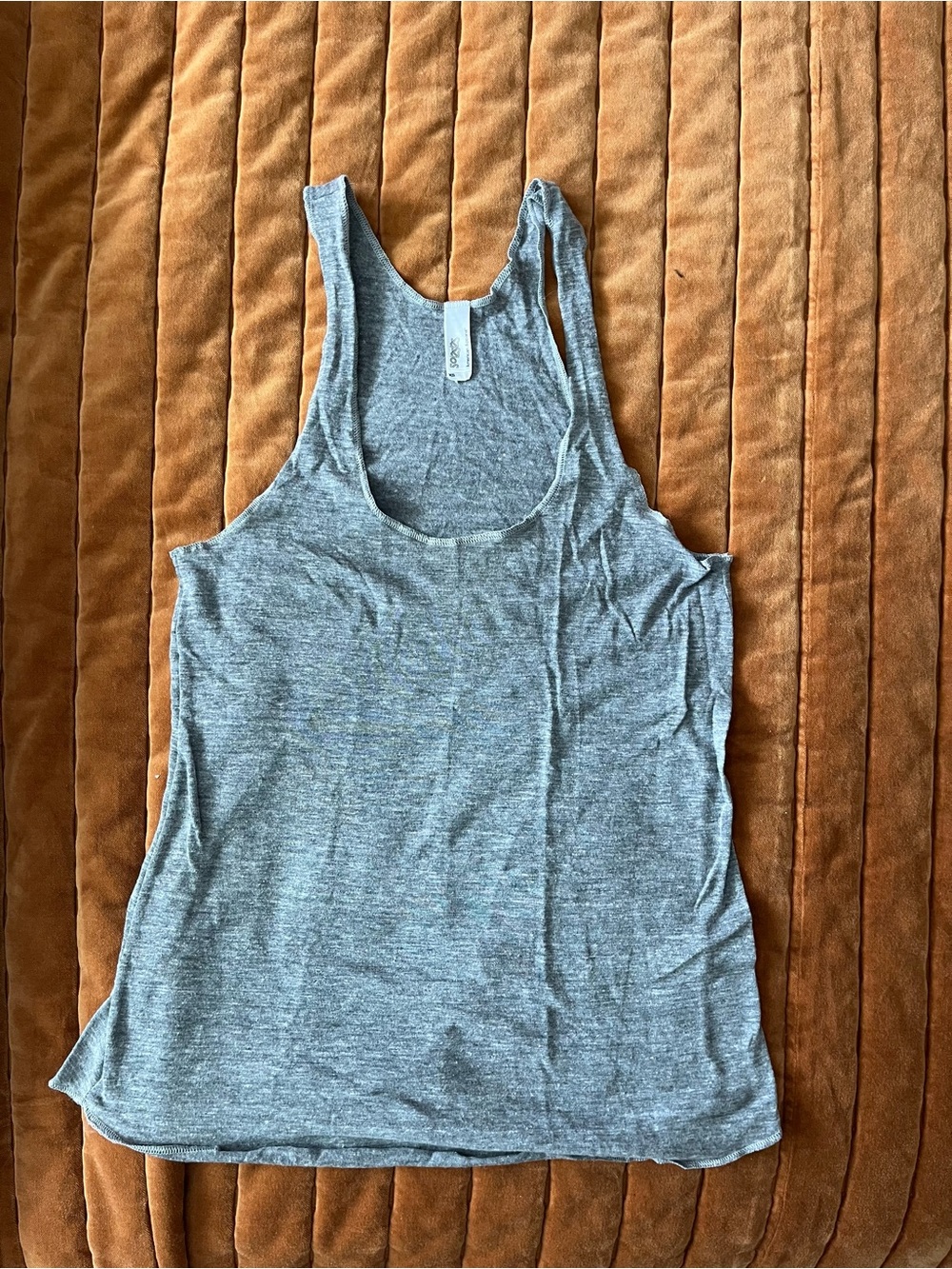American Apparel triblend racerback Tank Top gray